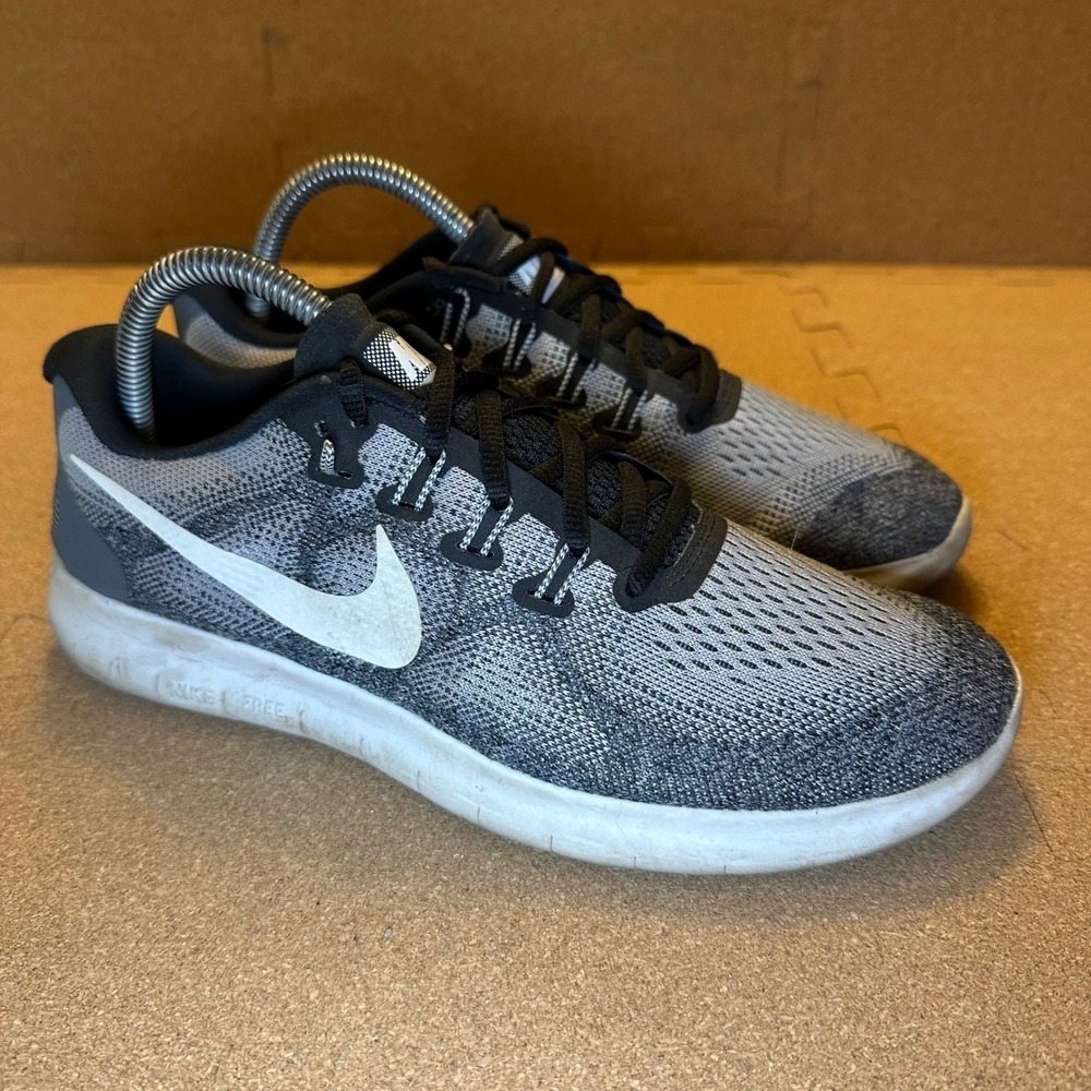 Nike Free RN 2017 Womens Running Shoes Wolf Grey Black 880840-002 Size 9
